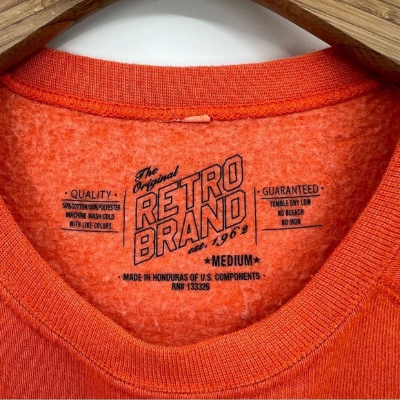 The Original Retro Brand Mines Sweatshirt in Orange Size M - Picture 5 of 8